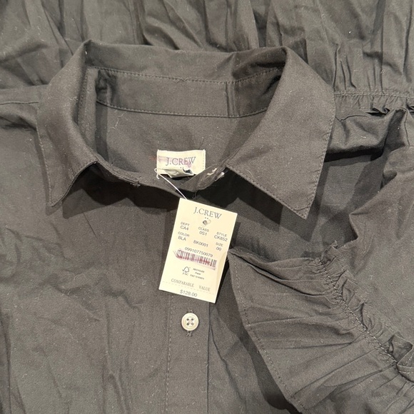 J Crew Factory Ruffle-sleeve mini shirt-dress - Picture 4 of 4